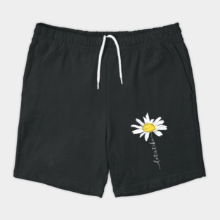 White Daisy Let It Be Shorts