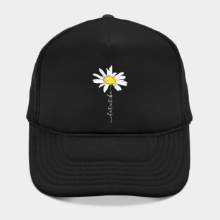 White Daisy Let It Be Hat
