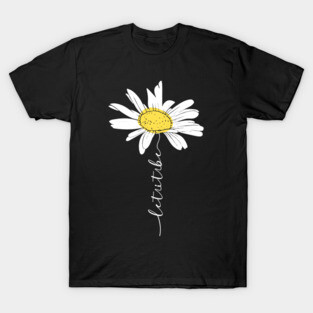 White Daisy Let It Be T-Shirt