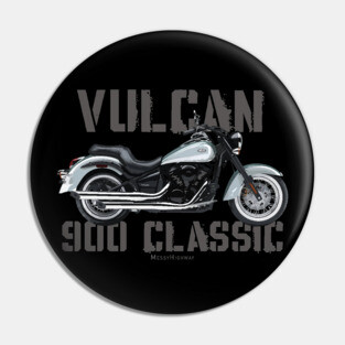 Kawasaki Vulcan 900 Classic, white sg Pin