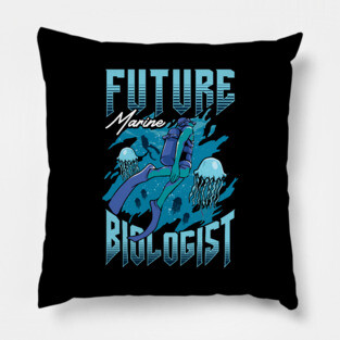 Future Marine Biologist Biology Student Pillow