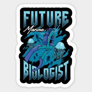 Future Marine Biologist Biology Student Sticker