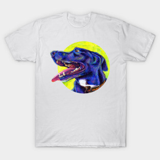 Jubilation Colorful Black Lab Dog T-Shirt