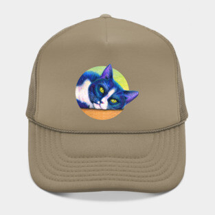 Cute Colorful Tuxedo Cat Hat