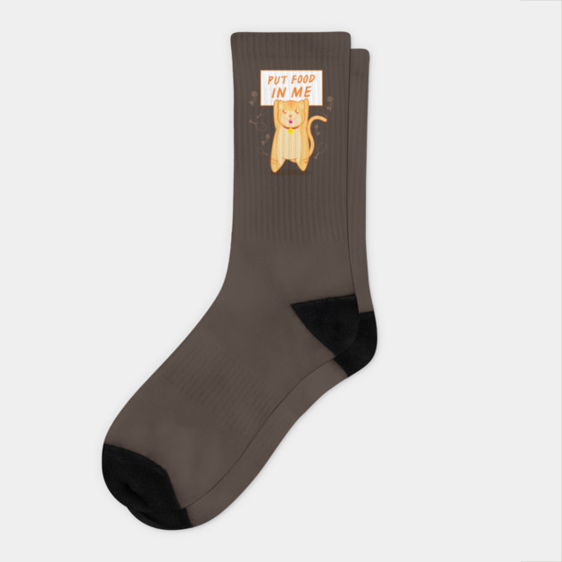 Put Food In Me Socks by dumbshirts