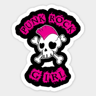 Punk Rock Girl Sticker