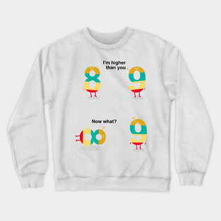 8 9 Math Teacher Funny Crewneck Sweatshirt