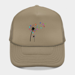 Autism Awareness Dandelion Flowers Hat