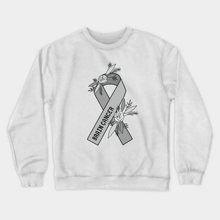 Brain Cancer Awarenesss Crewneck Sweatshirt