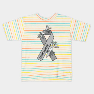 Brain Cancer Awarenesss Kids T-Shirt