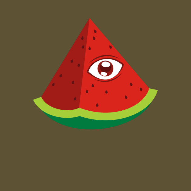Illuminati Watermelon by dumbshirts
