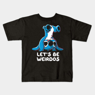 Let’s Be Weirdos Funny Alien Experiment Kids T-Shirt