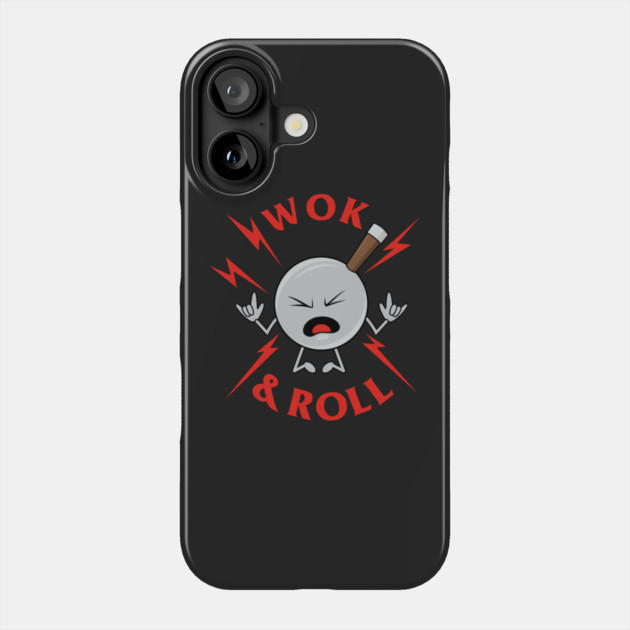 Wok And Roll Phone Case by dumbshirts