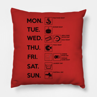 Sheldonian Calendar Pillow