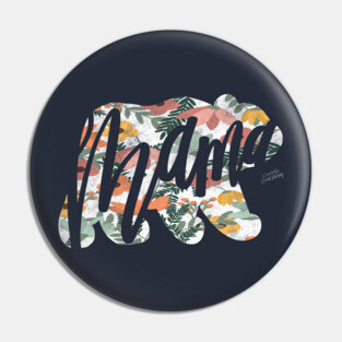 Floral Mama Bear Pin