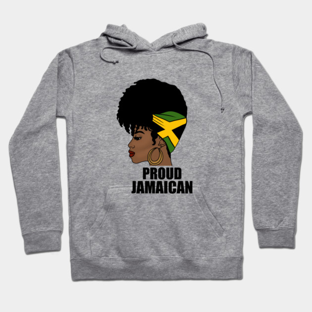 Jamaica Flag, Proud Jamaican Woman, Jamaica Flag, Afro Rasta Hoodie by logiamerch