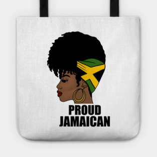 Jamaica Flag, Proud Jamaican Woman, Jamaica Flag, Afro Rasta Tote