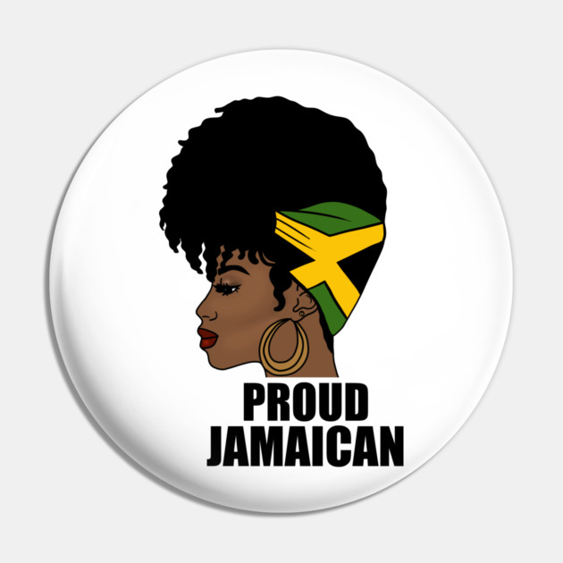 Jamaica Flag, Proud Jamaican Woman, Jamaica Flag, Afro Rasta Pin by logiamerch