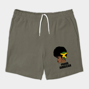 Jamaica Flag, Proud Jamaican Woman, Jamaica Flag, Afro Rasta Shorts