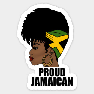Jamaica Flag, Proud Jamaican Woman, Jamaica Flag, Afro Rasta Magnet