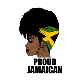 Jamaica Flag, Proud Jamaican Woman, Jamaica Flag, Afro Rasta T-Shirt