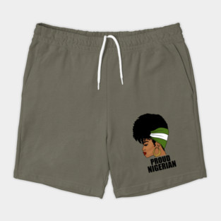 Nigeria Flag, Proud Nigerian Woman, African Shorts