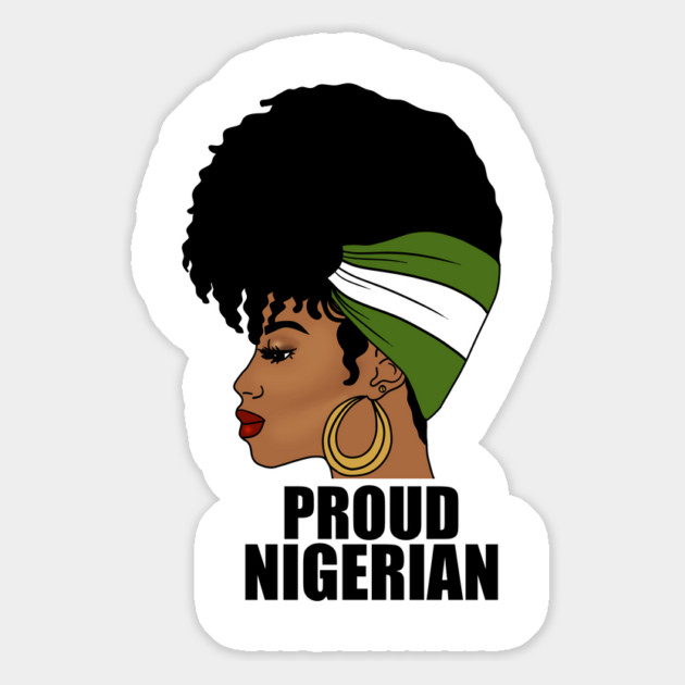 Nigeria Flag, Proud Nigerian Woman, African Magnet by logiamerch