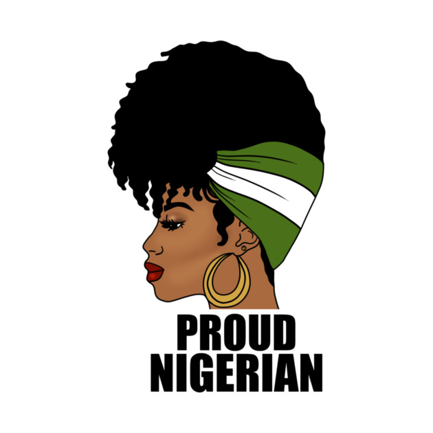 Nigeria Flag, Proud Nigerian Woman, African by logiamerch