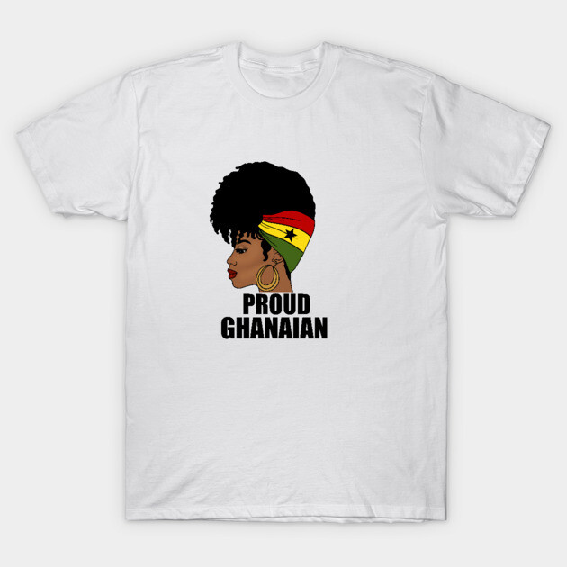 Ghana Flag, Proud Ghanaian Woman, Love Ghana, West Africa T-Shirt by logiamerch