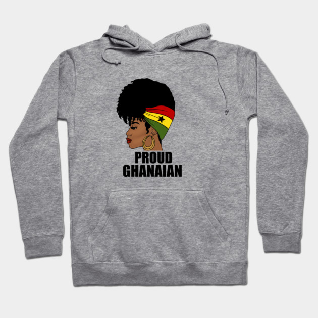 Ghana Flag, Proud Ghanaian Woman, Love Ghana, West Africa Hoodie by logiamerch