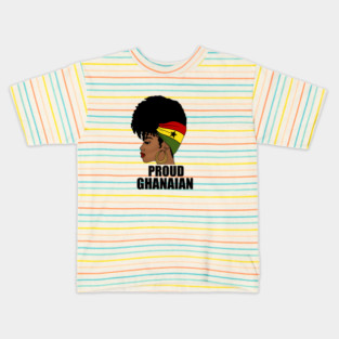 Ghana Flag, Proud Ghanaian Woman, Love Ghana, West Africa Kids T-Shirt