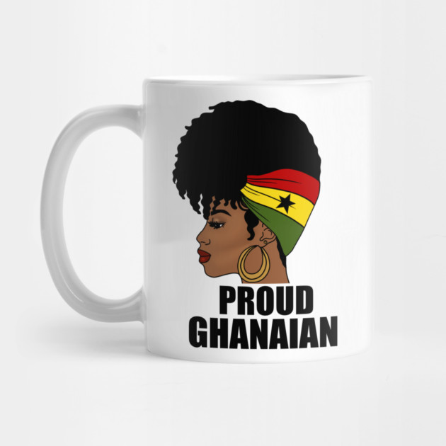 Ghana Flag, Proud Ghanaian Woman, Love Ghana, West Africa by logiamerch
