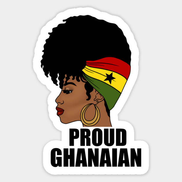 Ghana Flag, Proud Ghanaian Woman, Love Ghana, West Africa Sticker by logiamerch