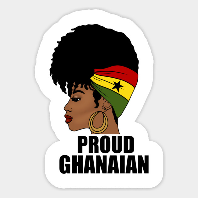 Ghana Flag, Proud Ghanaian Woman, Love Ghana, West Africa Magnet by logiamerch