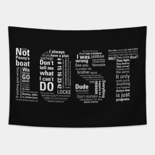 LOST Quotes // Classic Drama Tv Show, Sci-Fi, Geek Tapestry