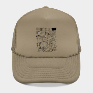 Art Supplies for Art Room Line Doodles Hat