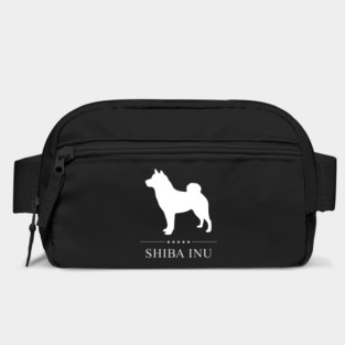 Shiba Inu Dog White Silhouette Bag