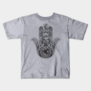 Hamsa Hand Sloth Kids T-Shirt