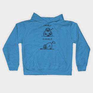 Inhale Exhale Sloth Kids Hoodie