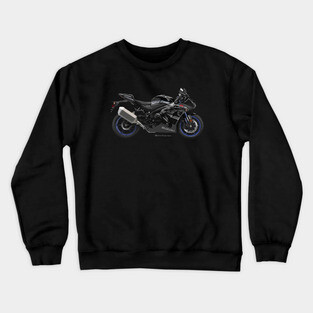 Suzuki GSX-R1000 18 black/blue, s Crewneck Sweatshirt
