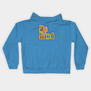 Be Kind Hippie Flowers Kids Hoodie