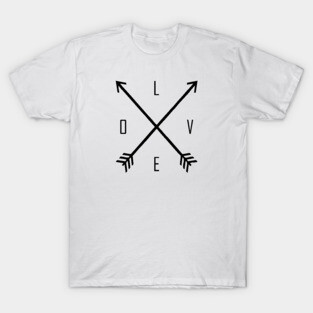 love arrow black T-Shirt