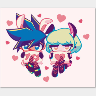 Galolio bunnies Posters and Art