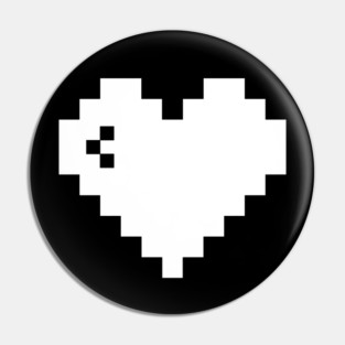 8-bit pixel Heart Minimal Design Pin
