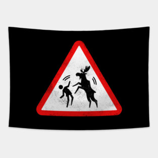 Warning: Moose Tapestry