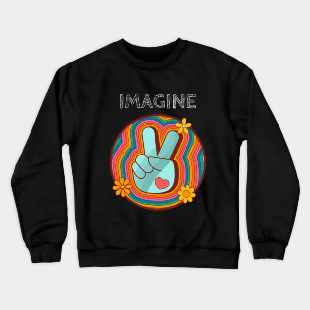Can You Imagine Peace? Crewneck Sweatshirt by MCALTees
