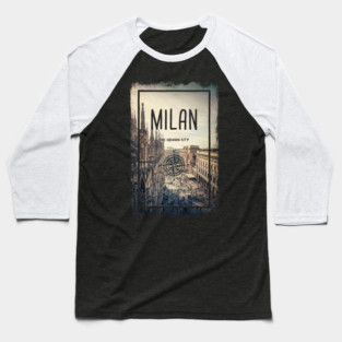 Milan city, Italy, the fashion capital of the world. Baseball T-Shirt