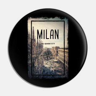 Milan city, Italy, the fashion capital of the world. Pin