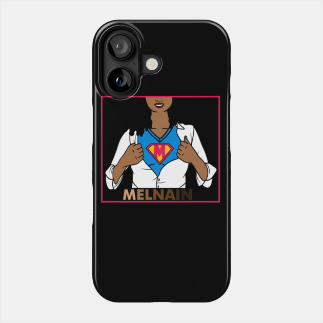 Afro African Woman, Melanin Superhero Phone Case by logiamerch