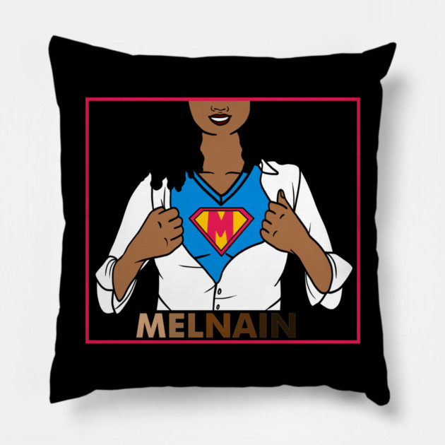 Afro African Woman, Melanin Superhero Pillow by logiamerch